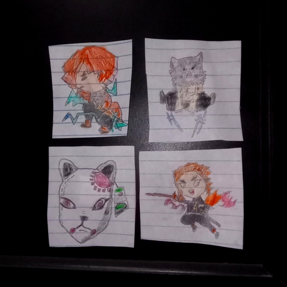 One Custom Hand-Drawn Anime Character animal floral Art artist kids entrepreneur - Picture 2 of 9